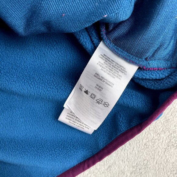 COLUMBIA Mens Fleece Jacket Full Zip Blue Lightweight Outdoor Pockets Large - Picture 7 of 9